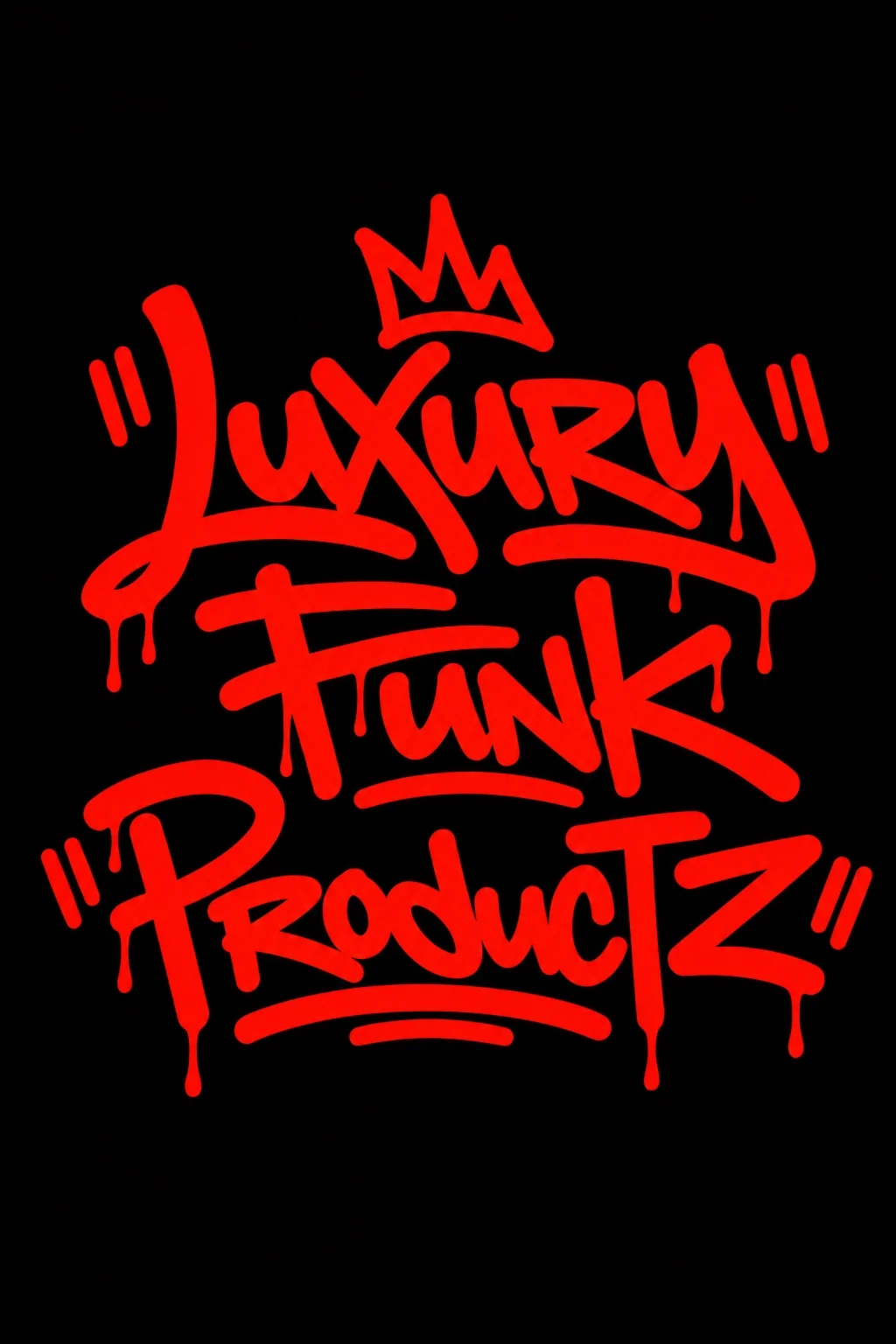 Luxury Funk Productz red graffiti mark